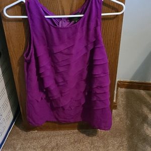 Pleated Purple Shell Top